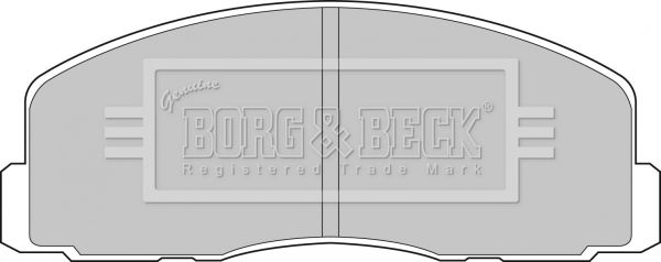 BORG & BECK Комплект тормозных колодок, дисковый тормоз BBP1262
